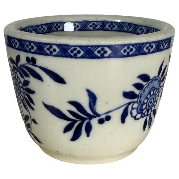 Vintage Sterling China Tea Cup York Kitchen Co. New York Kobo Blue Transferware - Picture 1 of 5